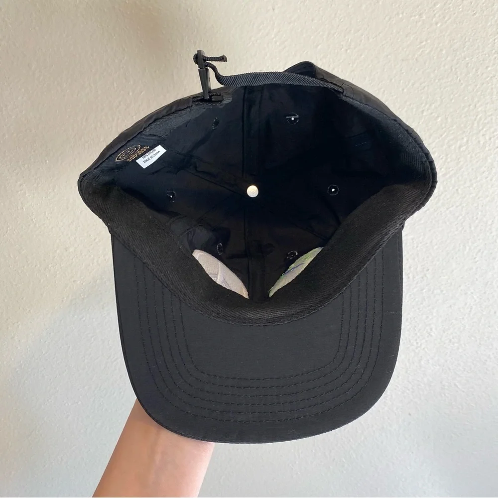 NWT Boss Dog World Peace Hat Nylon Buckle- Black Earth Peace Sign